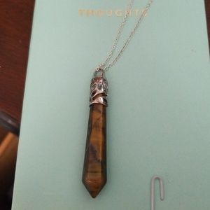 *Firm* Tigers Eye Pendant with 18" chain